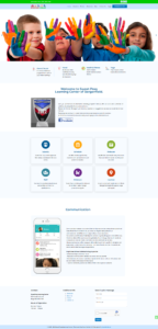 mysweet peas baby care website in healthcare industry