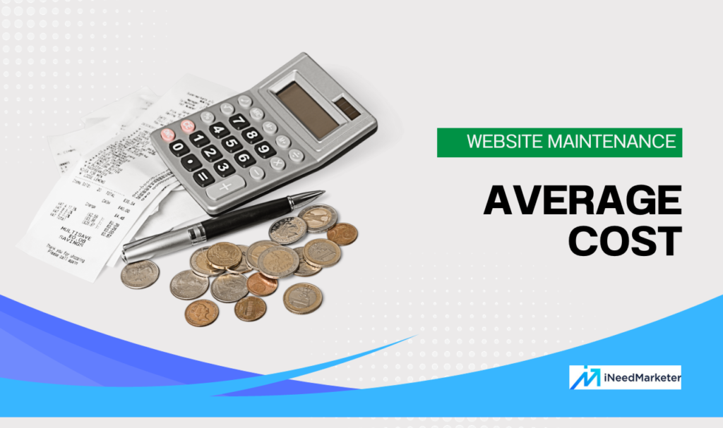 An average cost of website maintenance service