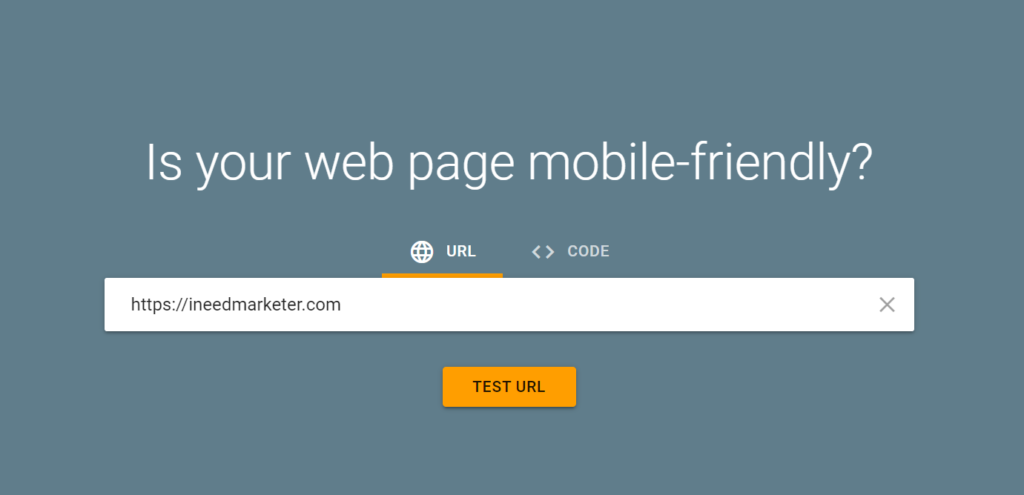 Use Google’s mobile-friendly page tool